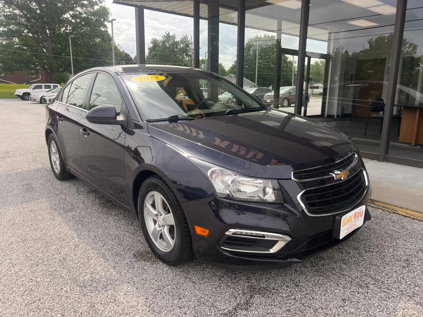 2015 Blue Ray Metallic Chevrolet Cruze SEDAN 4-DR (1G1PC5SB0F7) with an 1.4L L4 DOHC 16V TURBO engine, 6-Speed Automatic transmission, located at 1633 W Kimberly, Davenport, IA, 52806, (563) 323-5341, 41.559456, -90.598732 - Photo#1